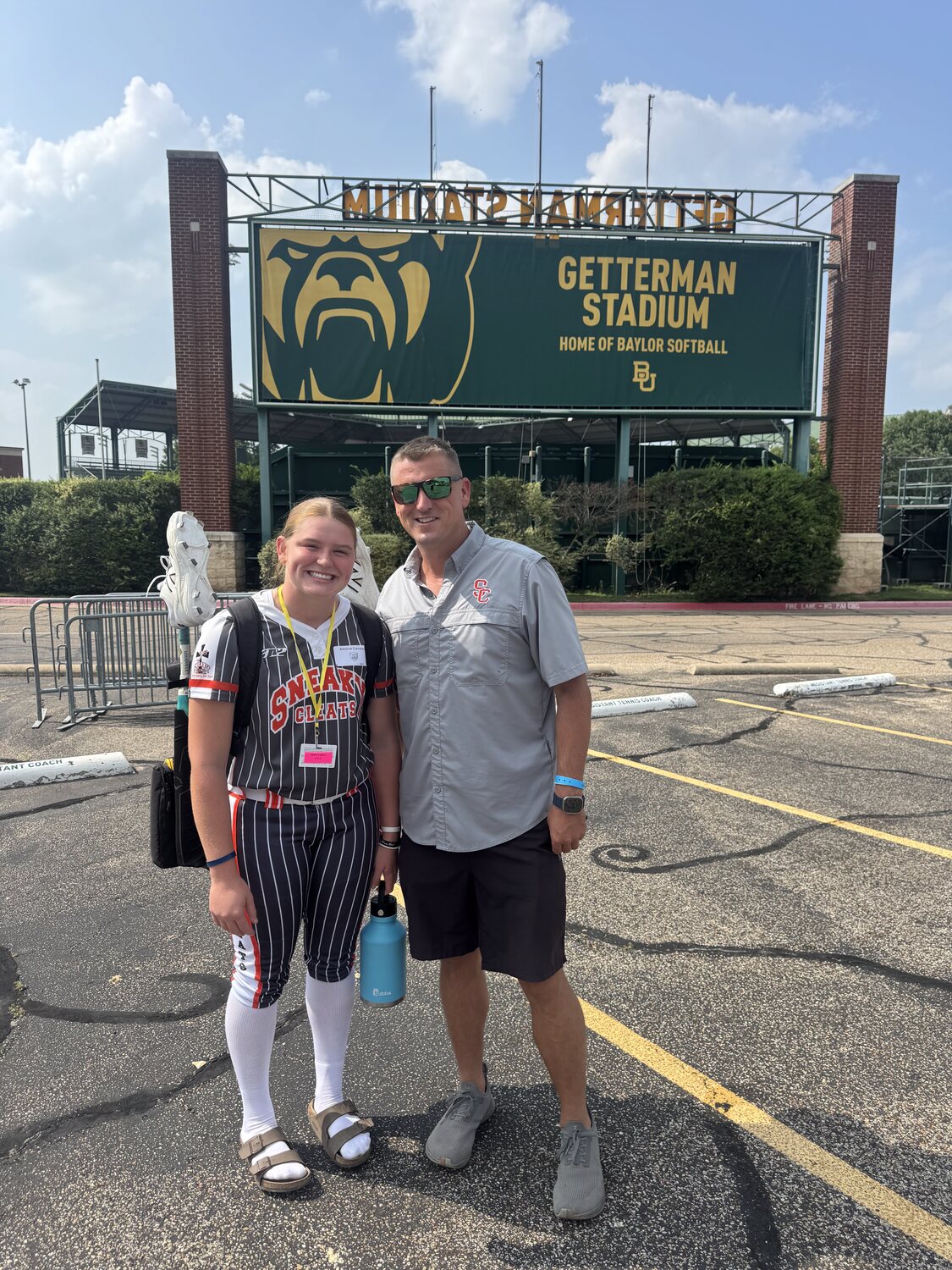 Adeline Camden at Ole Miss Softball camp — Bourne Stadium