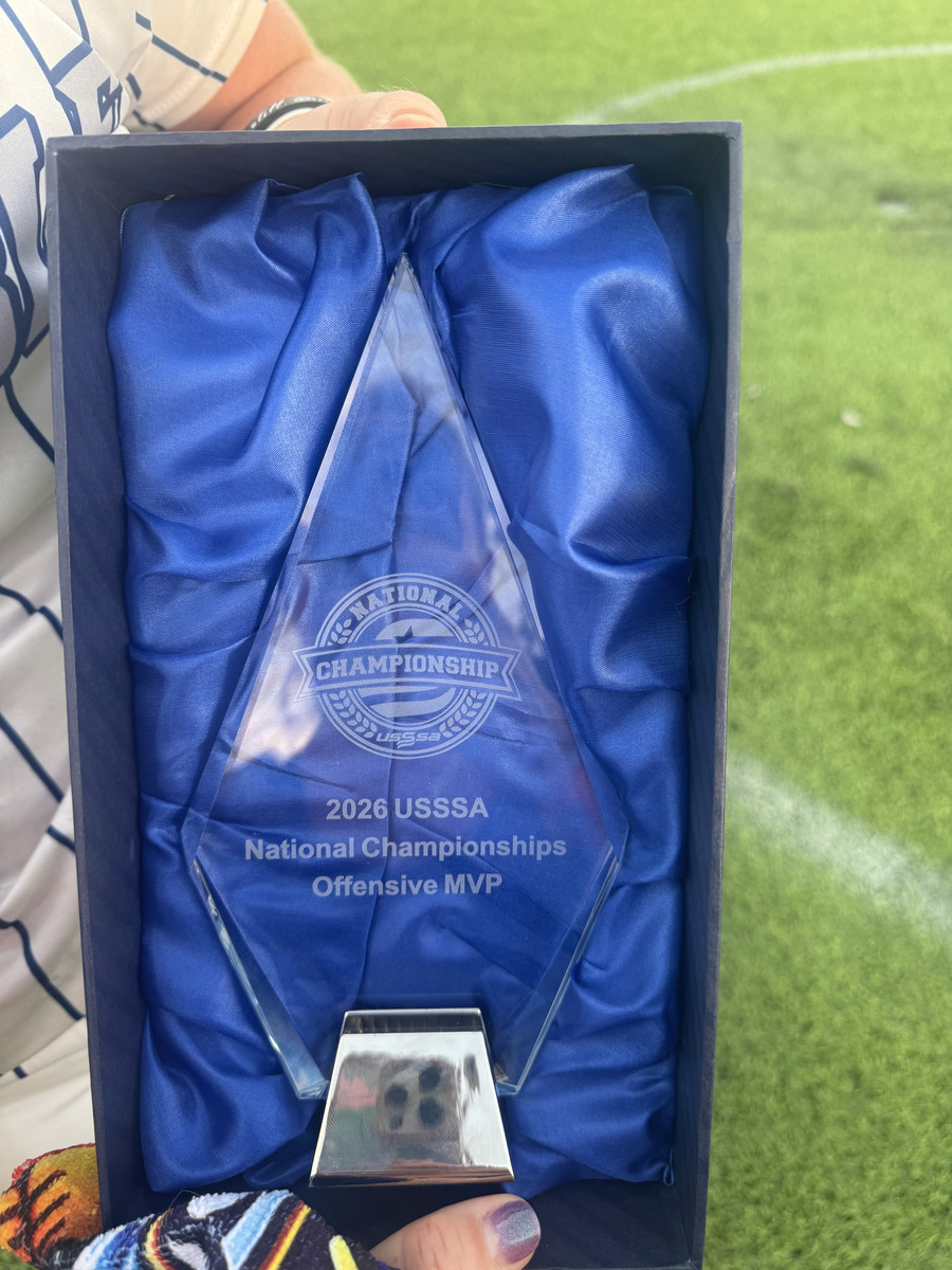 2026 USSSA National Championships Offensive MVP trophy